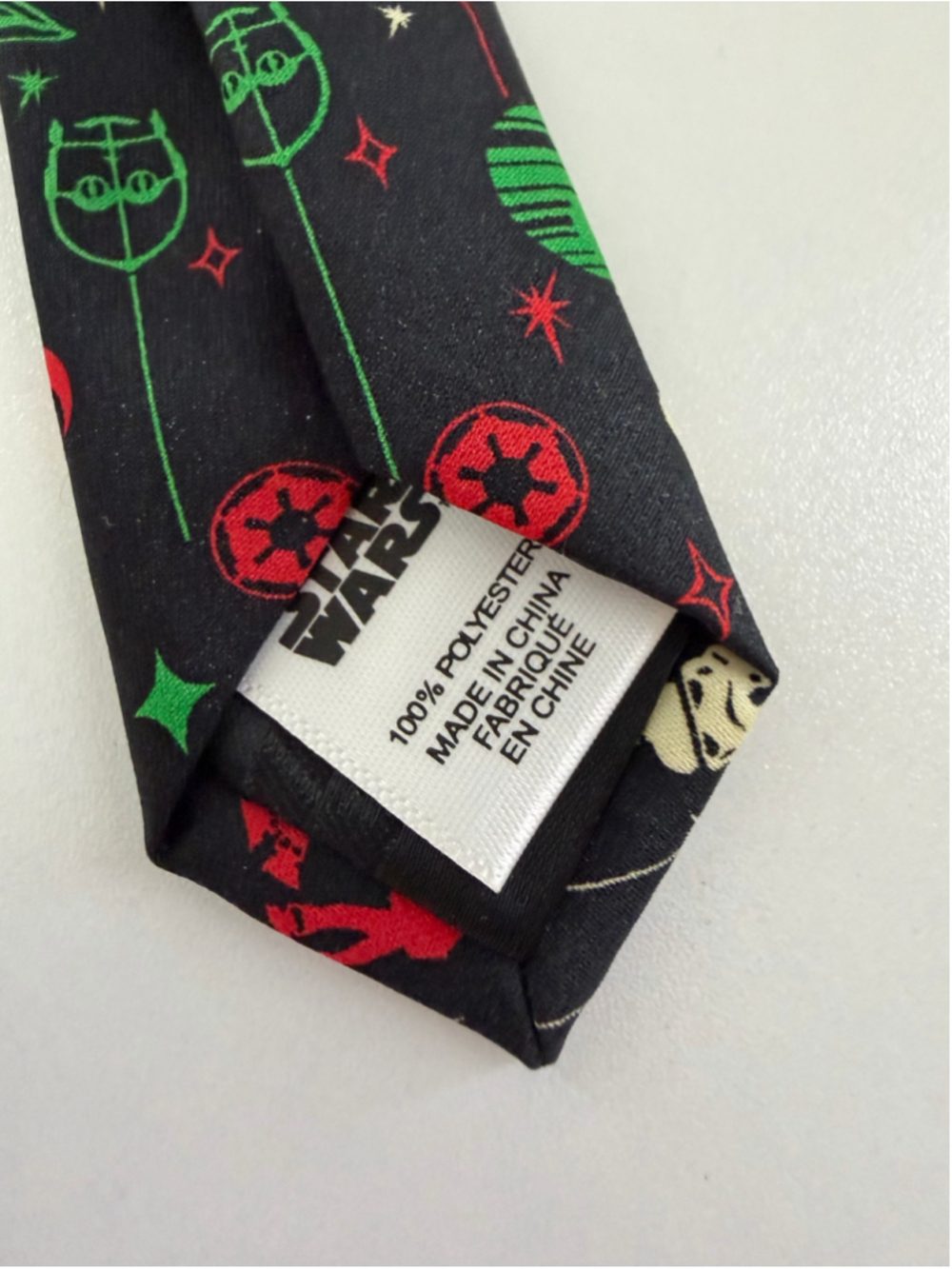 Star Wars Lucasfilm Christmas Holiday Tie Darth Vader Yoda Stormtrooper - Picture 4 of 5